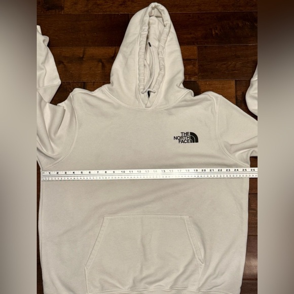EUC: The North Face Men’s XL White Hoodie Never Stop Exploring Logo Sweatshirt - Picture 7 of 14